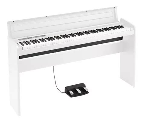 Teclado Piano Digital Korg Lp 180 88 Mueble Pedales Color White