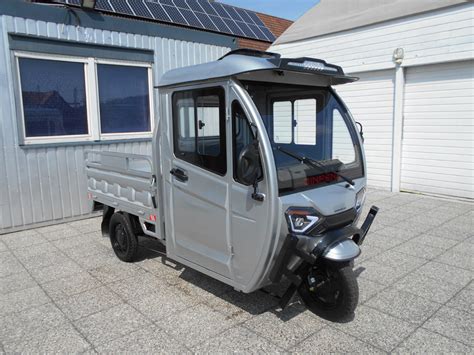 E Tuk Tuk Elektro Transportrad Lastenrad Kabine Pritsche EUR 3 995