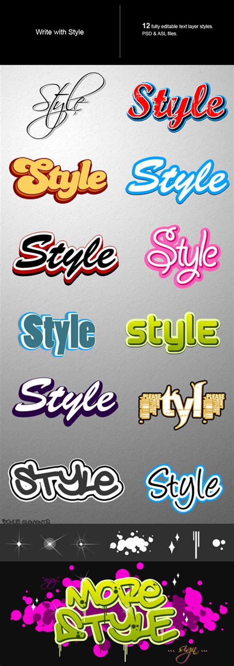 Photoshop Text Styles