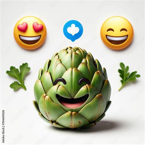Emojis O Emoticonos Divertidos De Frutas Y Verduras Alimentación Sana