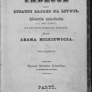 Adam Mickiewicz Zaosie Lustro życia