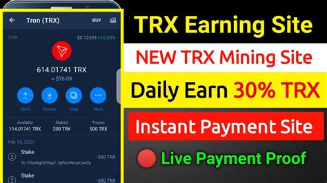 Latest New Trx Mining Site 2023 Daily Earn 30 New Trx Mining Site