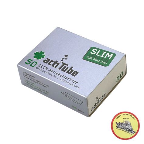 actiTube Slim Aktivkohlefilter 50 Stück 6 90