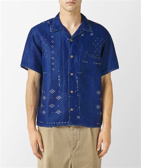 Blue Kapital Bandana Dye Aloha Shirt Svd