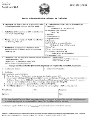 Fillable Online Dphhs Mt Legal Name As Shown On Income Tax Return If