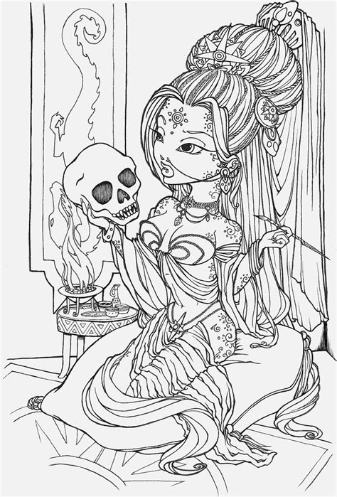 Preparation | Detailed coloring pages, Skull coloring pages, Halloween
