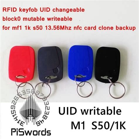 Pcs Lot Uid Changeable Rfid Keytag Nfc Keyfob With Block Mutable