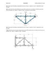 Stiffness Method Trusses Pdf Engcv Tutorial Stiffness Method