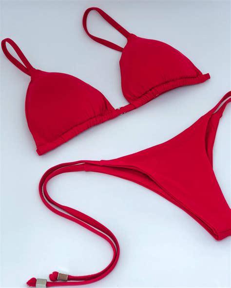 Top Biqu Ni Lanua Cortininha Vermelho Tight