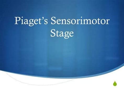 PPT - Piaget’s Sensorimotor Stage PowerPoint Presentation, free ...