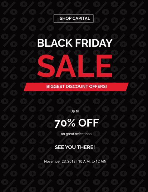 Free Black Friday Sales Flyer Template Edit Online And Download