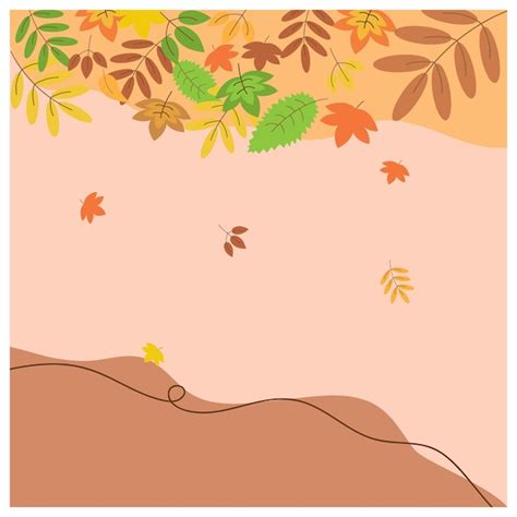 Premium Vector Falling Leaves Background Art Vector