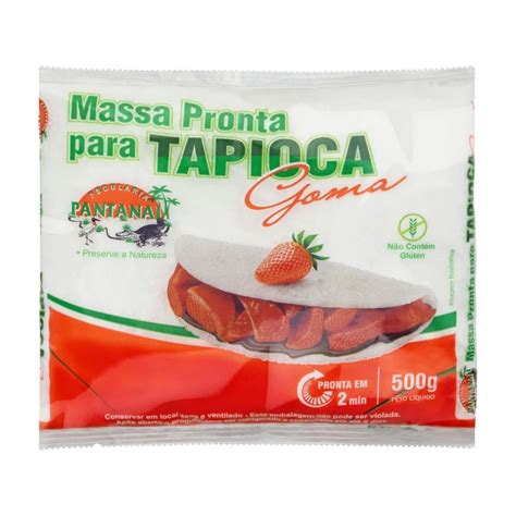 Massa De Tapioca Pronta Sem Glúten Pantanal 500g Armazém dos Importados