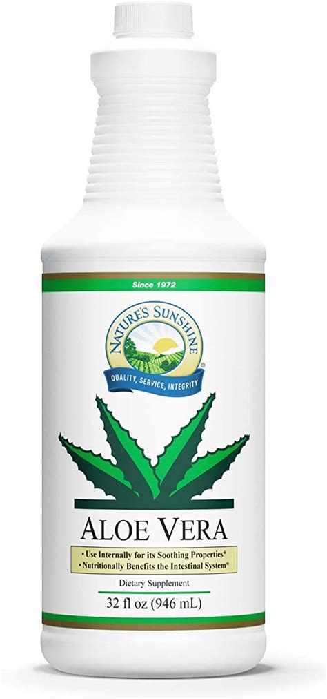 Natures Sunshine Aloe Vera Juice 32 Fl Oz Health And Personal Care Aloe Vera Juice