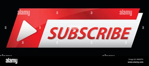 Vector Illustration Youtube Subscribe Banner Stock Vector Image And Art