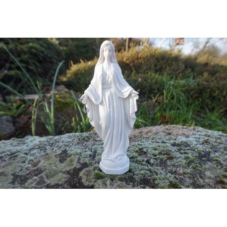 RE0315 FIGURINE STATUETTE VIERGE MARIE BLANCHE 20 CM JESUS RELIGIEUX