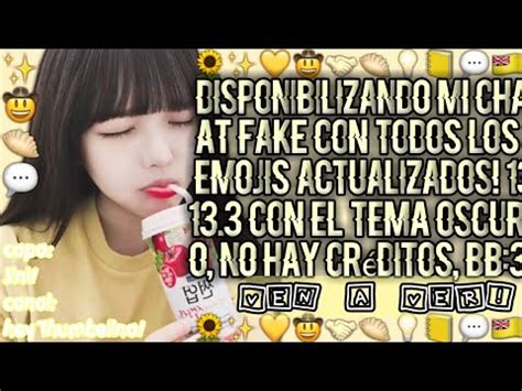 Disponibilizando Meu Fake Chat Todos Os Emojis Atualizados Youtube