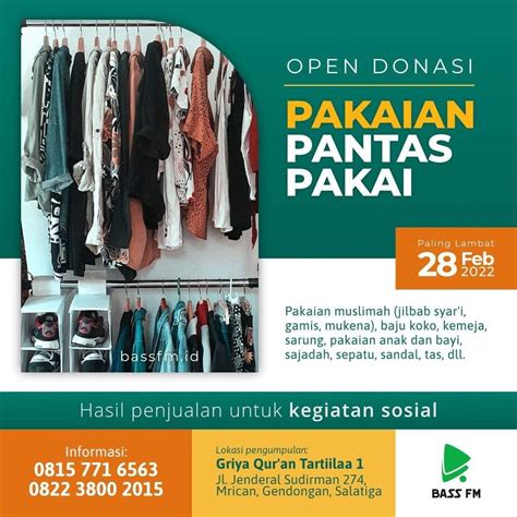 OPEN DONASI PAKAIAN PANTAS PAKAI AtmaGo