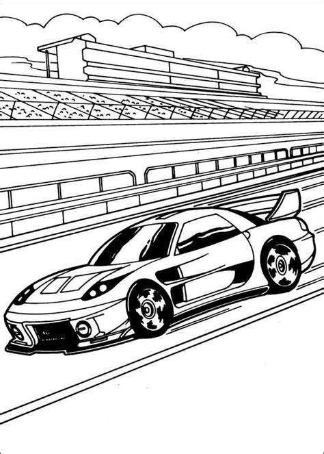 Dibujo De Hot Wheels Para Colorear
