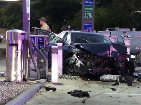 Suspected Dui Driver Arrested After Crashing Into Parked Van At Gas