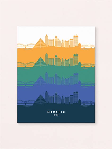 Memphis, Tennessee, skyline art print#N#– ARCHd