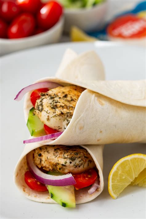 Greek Chicken Wraps - Easy Peasy Meals