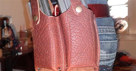 Hand Made Double Mag Holder For Ar15 With Handmade Belt By Me Sasquatch Smith S Leather