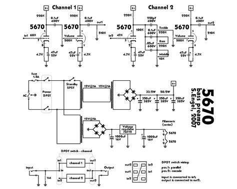 Tube Bass Preamp Schematic