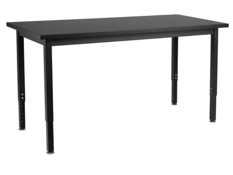 NPS Adjustable Steel Frame Lab Table - Phenolic 72x30”, Lab Tables