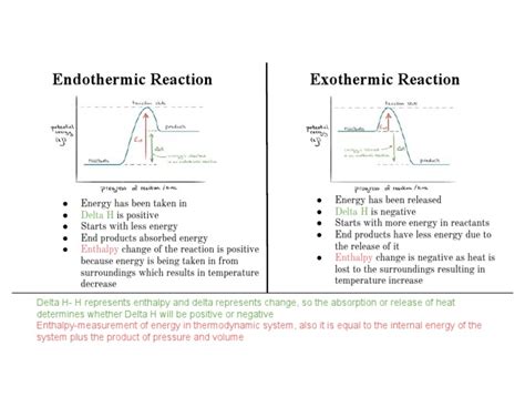 Endothermic Reaction Exothermic Reaction Delta H Delta H Pdf