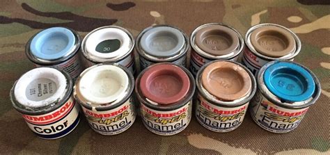 Job Lot Humbrol Ml Enamel Paints Airfix Pots Army Military Plastic