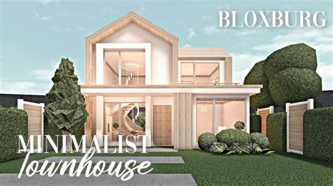 Roblox Bloxburg Minimalist Townhouse Minami Oroi Youtube