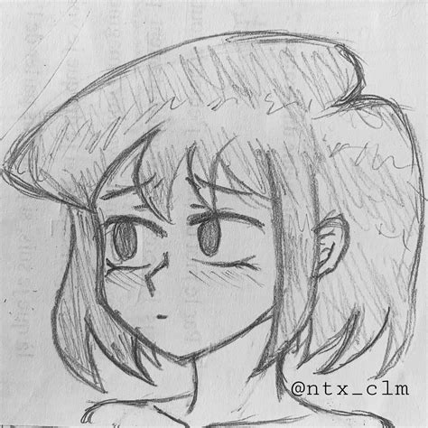 My short hair Komi drawing : r/AnimeART