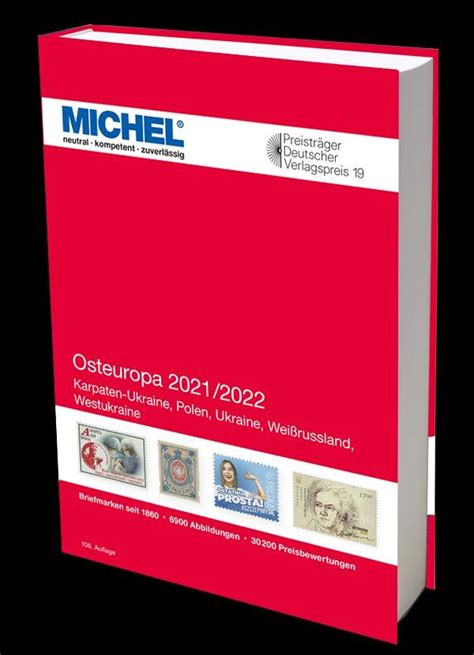 Katalog známek MICHEL Východní Evropa Osteuropa 2021 2022 NOVÝ Aukro