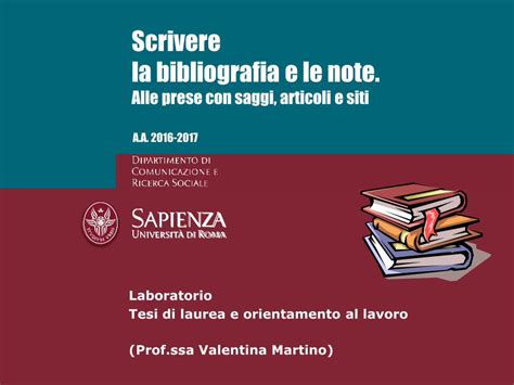 PDF 3 Scrivere La Bibliografia E Le Note DOKUMEN TIPS