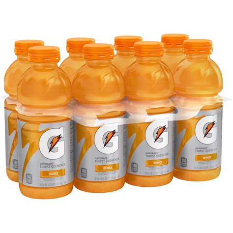 Gatorade Thirst Quencher Sports Drink Orange 20 Fl Oz 8 Count