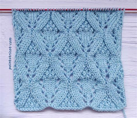 Les Points De Tricot Point De Losanges Fantaisie