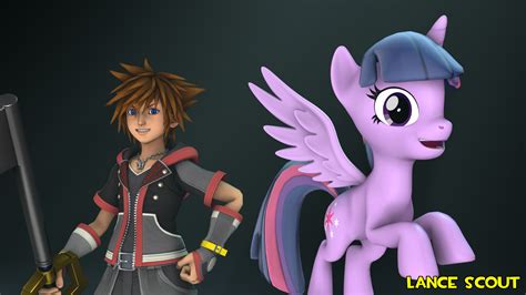 Sfm Crossover Sora And Twilight Sparkle By Lance Pizon On Deviantart
