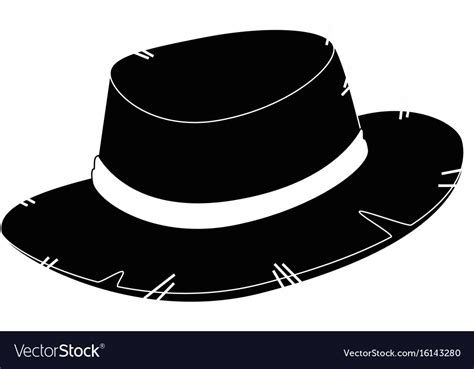 Farmer Hat Clipart Black And White