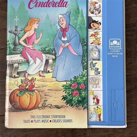 Golden Sound Story Disneys Cinderella Electronic Storybook Works Vtg