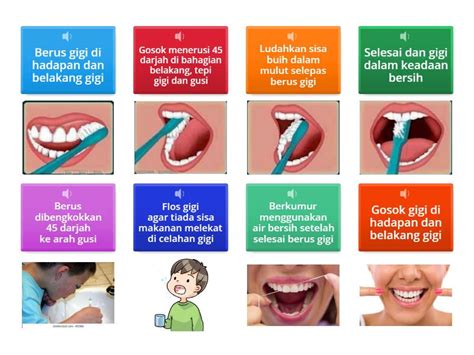 4 Langkah Langkah Memberus Gigi Unscramble