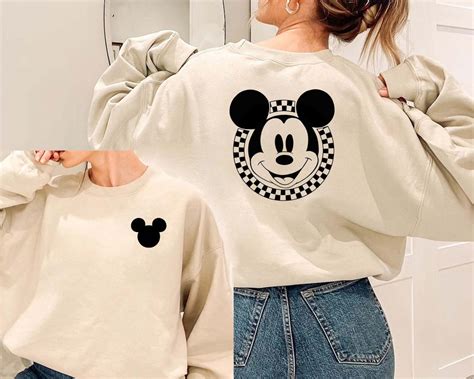 Mickey Mouse Sweatshirt Mickey Sweatshirt Couples Disney Sweatshirt