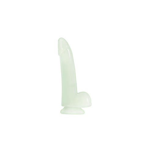 Firefly Smooth Glowing 5in Dildo W Balls Clear Satisfaction