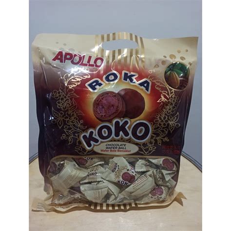 Jual Apollo Roka Koko Chocolate Wafer Ball Gr Shopee Indonesia