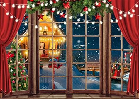 Alltten 8x6ft Christmas Backdrops For Photography