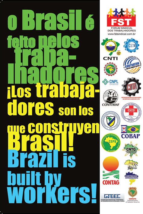 Brazilian unions tell World Cup visitors: workers build Brazil and