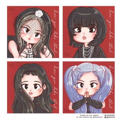 Vẽ Blackpink Chibi Bút Chì Đơn Giản Đẹp 58 Hình Vẽ Lisa Rose Jennie Cute