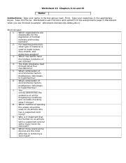 Hs Worksheet Docx Worksheet Chapters And Name