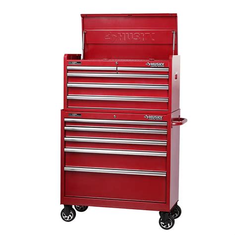 Husky 37 Inch 10 Drawer Mobile Tool Storage Chest And Cabinet In