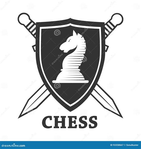 Chess Club Labels Business Strategy Vector Logos And Emblems